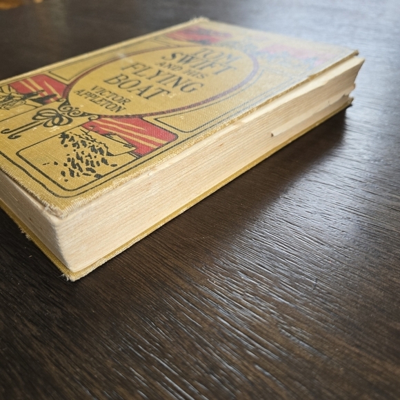 Tom Swift and his Flying Boat by Victor Appleton 1923 Yellow Hardcover Book - Picture 4 of 7